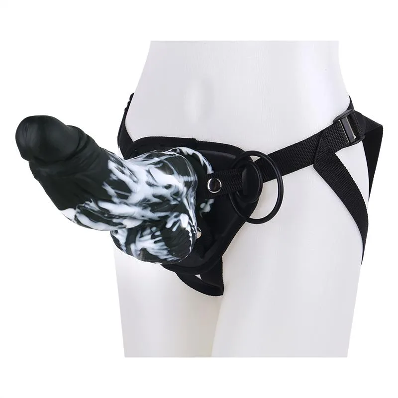 2c2d693e552fa3e6 9.5 Inch Big Thick Dildo Strap On Harness Kit