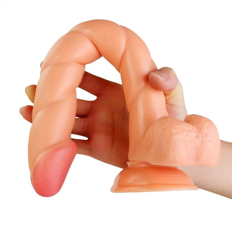 2eb92cd3b0e3784f 12 IN Natural Fat Long Spiral PVC Dildo - Image 7