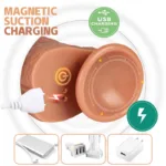 8.5 IN Heated Realistic Dildo with Thrusting Vibrating Rotating - Image 5