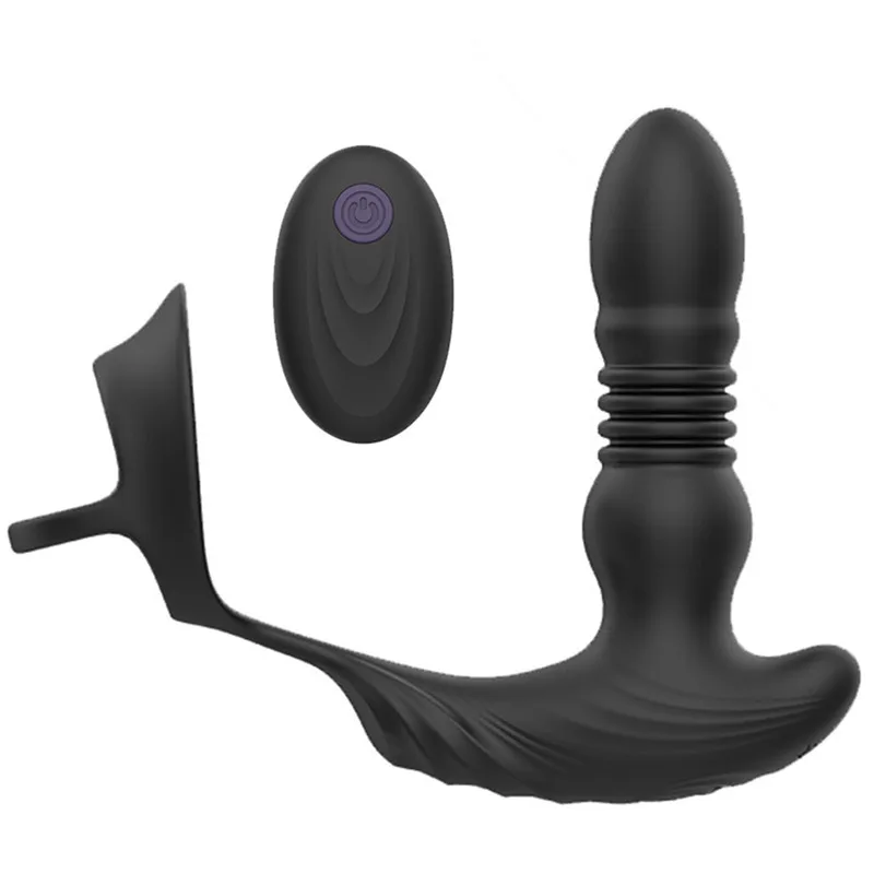 302e1ff4e2751008 Vibrating and Thrusting Anal Vibrator Prostate Massager for Men - Image 2
