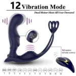 Dual Stimulation 12 Vibration Men Prostate Massager - Image 5