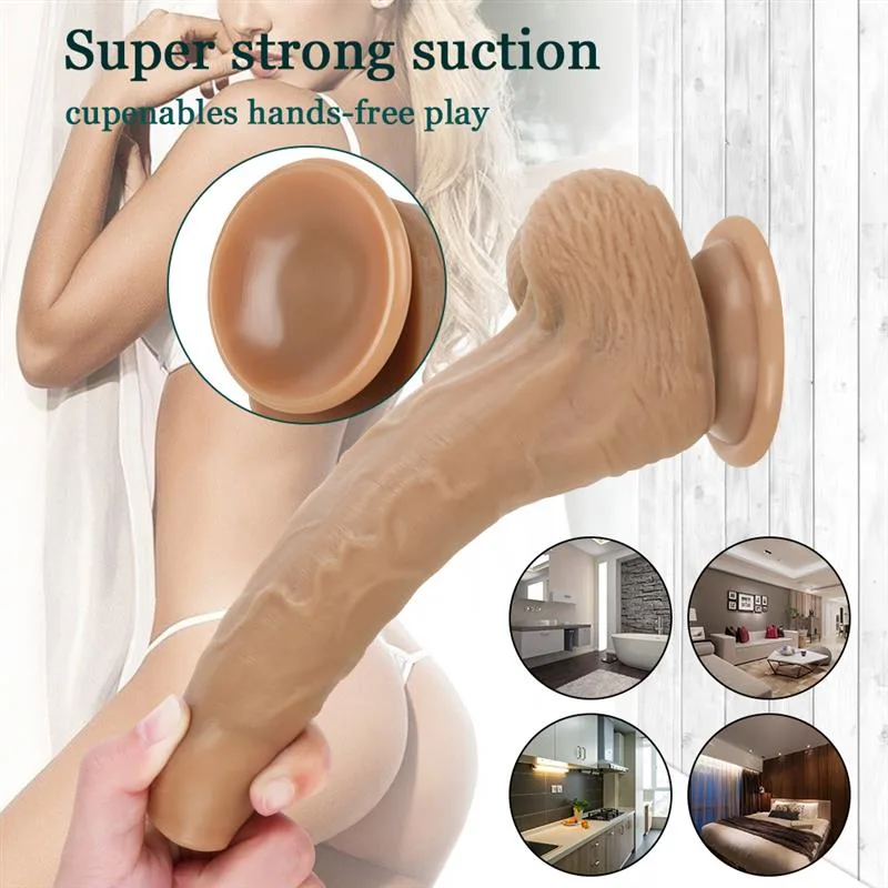 8 IN Life Size Silicone Uncut Dildo with Strap On Harness 5 8 IN Life Size Silicone Uncut Dildo with Strap On Harness 5