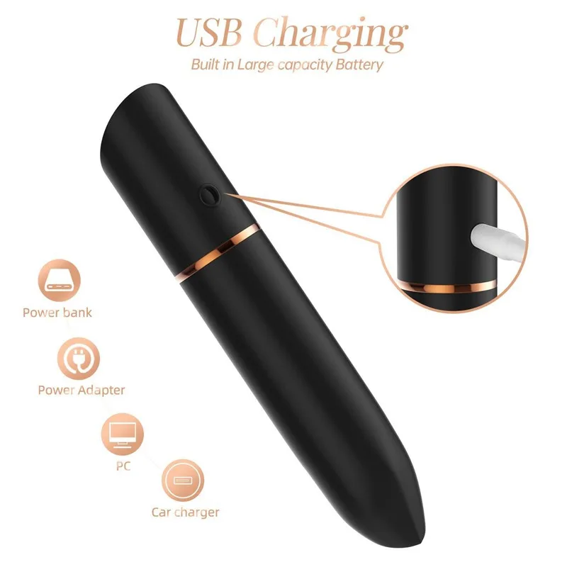 USB Charging 10 Powerful Vibration Bullet Vibrator 2 USB Charging 10 Powerful Vibration Bullet Vibrator 2