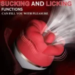 3 Suction 5 Licking Rose Vibrator Oral Sex Toy - Image 4