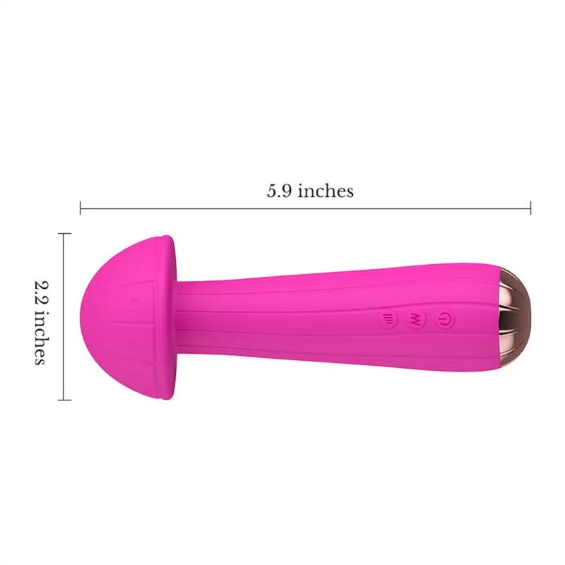 47c0ce4ea8193c42 Flexible Mushroom Shaped Multi-speed Wand Vibrator - Image 5