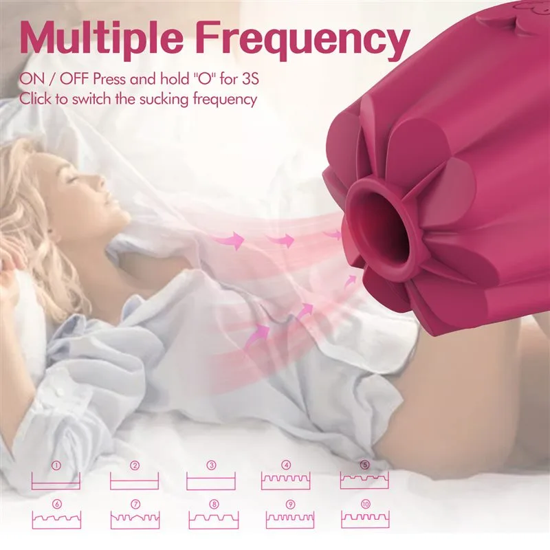10 Suction Rose Sucking Vibrator 2 10 Suction Rose Sucking Vibrator 2