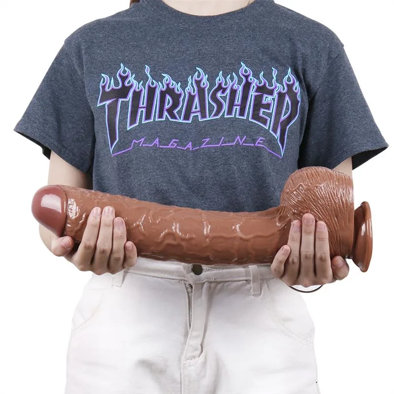 491508f246056534 16 IN Extreme PVC Dildo with Realistic Glans - Image 6