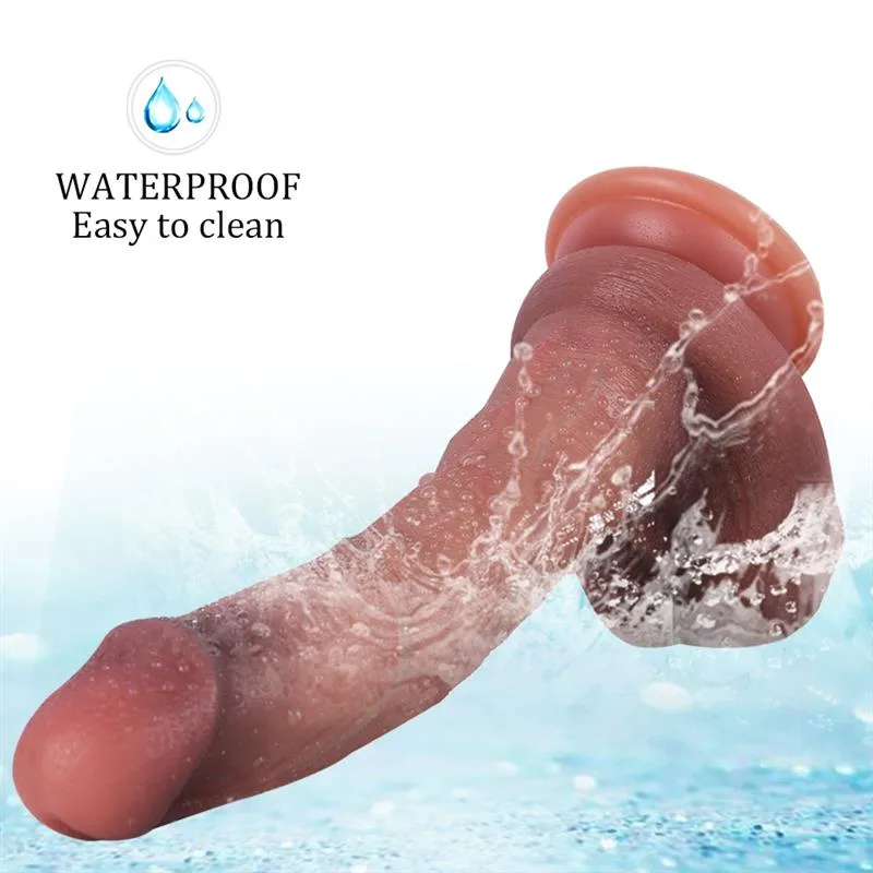 8 IN Real Skin Feel Strap On Dildo Kits 5 8 IN Real Skin Feel Strap On Dildo Kits 5