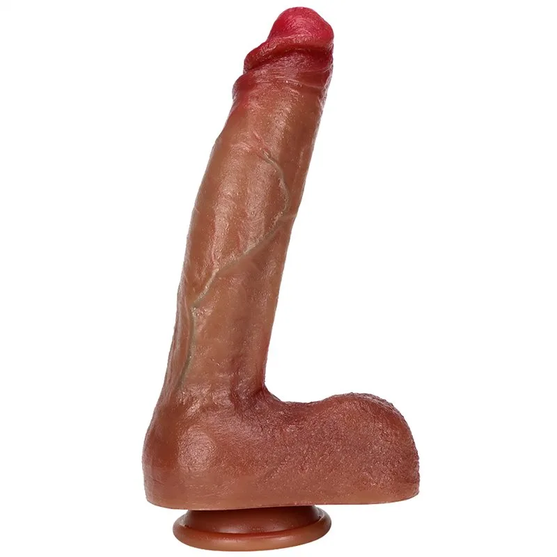 5366d0ea0b24bcdf 10 IN Large Real Skin Soft Silicone Dildo - Image 2