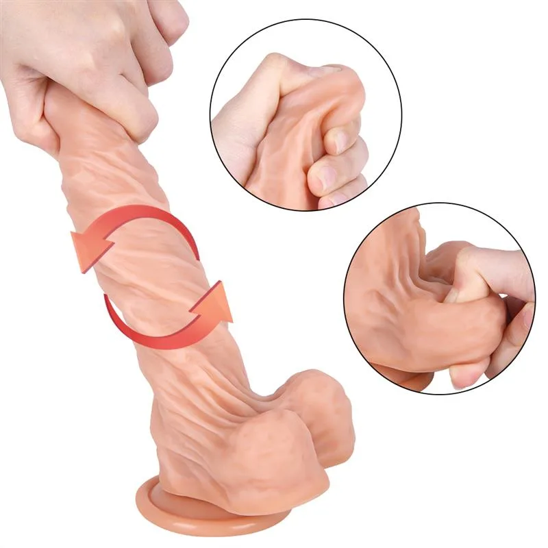 8 IN Soft Silicone Dildo Strap On Harness Set 13 8 IN Soft Silicone Dildo Strap On Harness Set 13