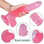 10.5 IN Large Beaded PVC Dildo - Image 5