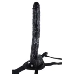 17 IN Extra Long Black PVC Dildo Strap On Kits - Image 2
