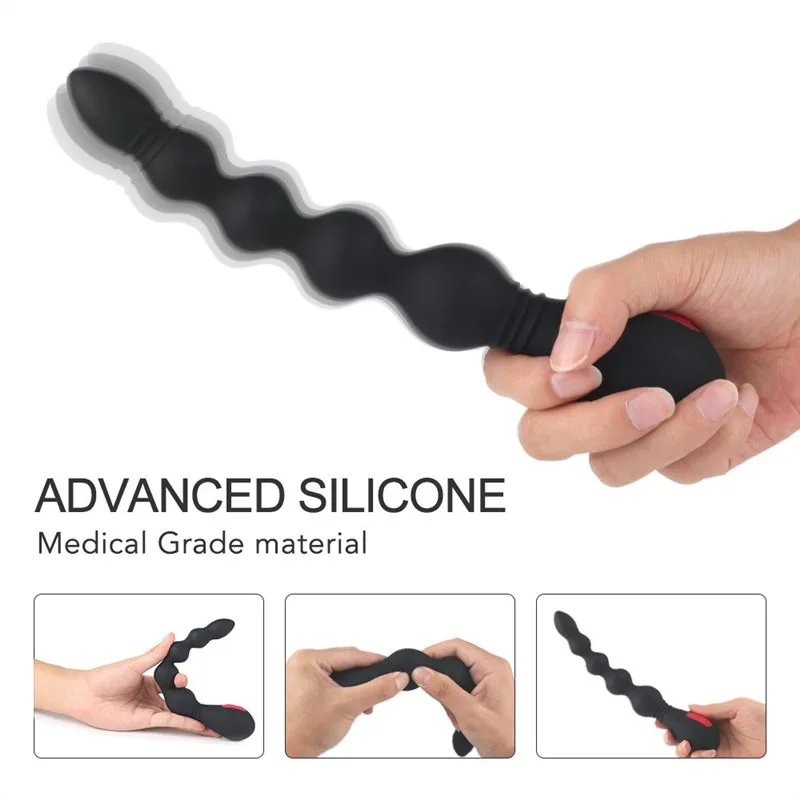 9 Vibration Silicone Anal Beads Vibrator 2 9 Vibration Silicone Anal Beads Vibrator 2
