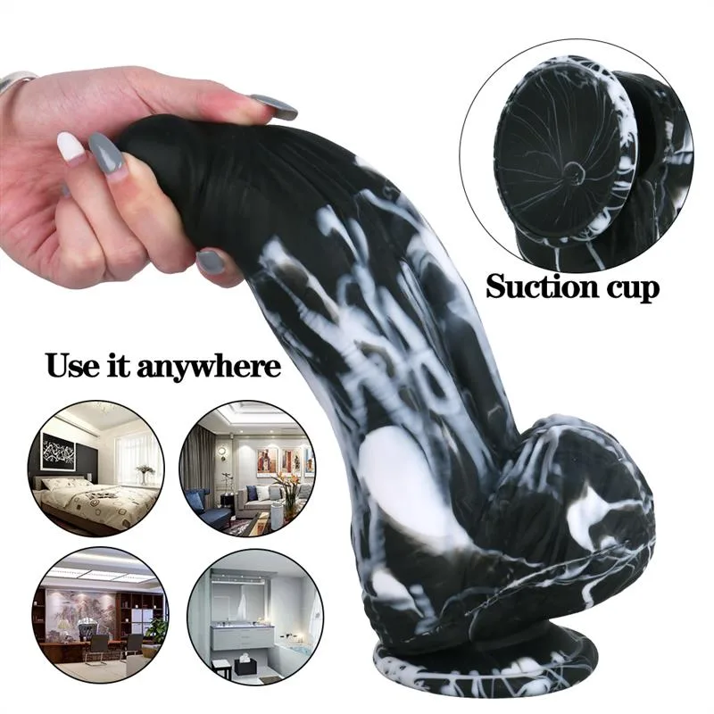 9.5 IN Big Fat Black Dildo Strap On Harness Kit 6 9.5 IN Big Fat Black Dildo Strap On Harness Kit 6