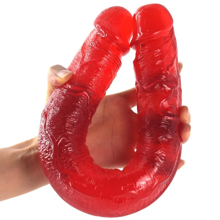 63fd9284db9b26ad 18 IN Long Double Ended PVC Dildo - Image 1