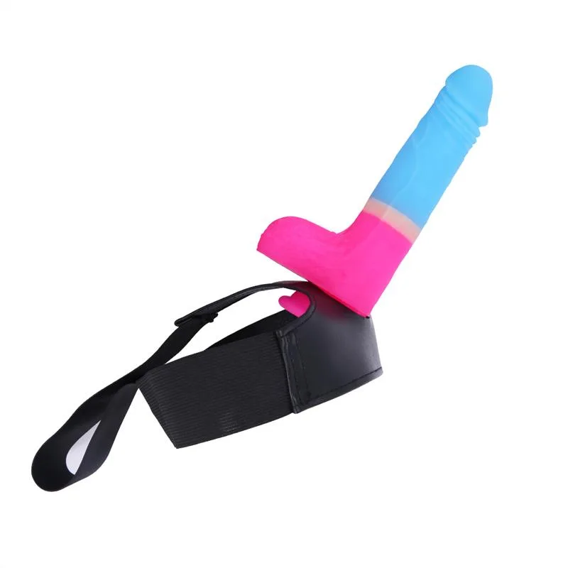 65e14bf8f3a8f0e8 7 IN Small Colors Silicone Dildo Strap On Harness Set - Image 3