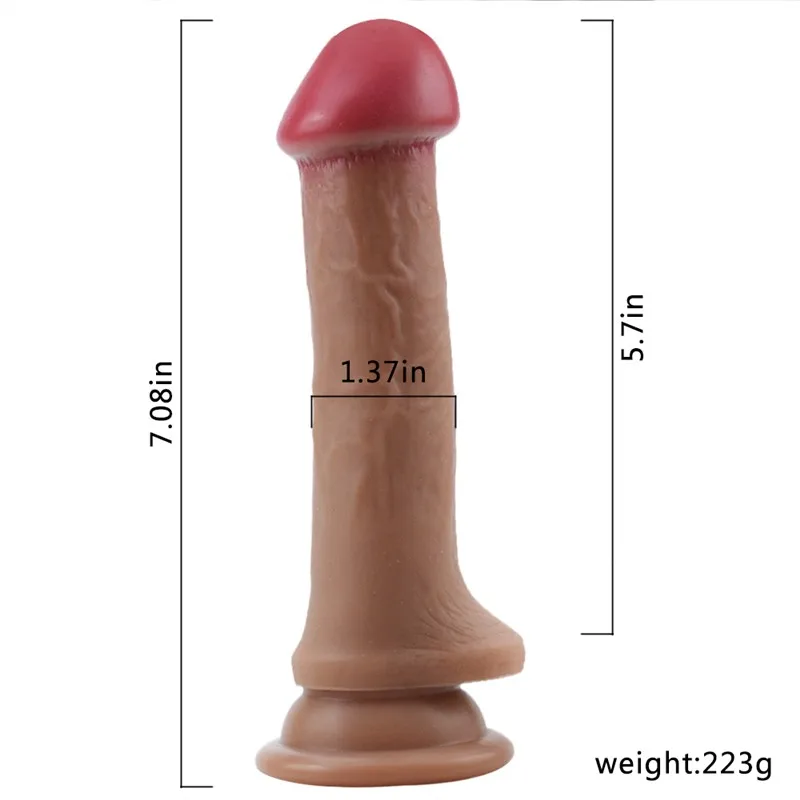 7 IN Short Beginner Mushroom Head Silicone Dildo 1 7 IN Short Beginner Mushroom Head Silicone Dildo 1