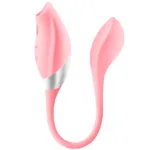 Dual Ended Clitoral Sucking Vibrator With Heated Vibrating Egg - Image 4