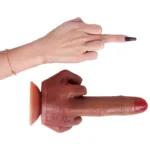 9 IN Realistic Silicone Finger Dildo Anal Plug - Image 7