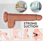 8.5 IN Heated Realistic Dildo with Thrusting Vibrating Rotating - Image 4