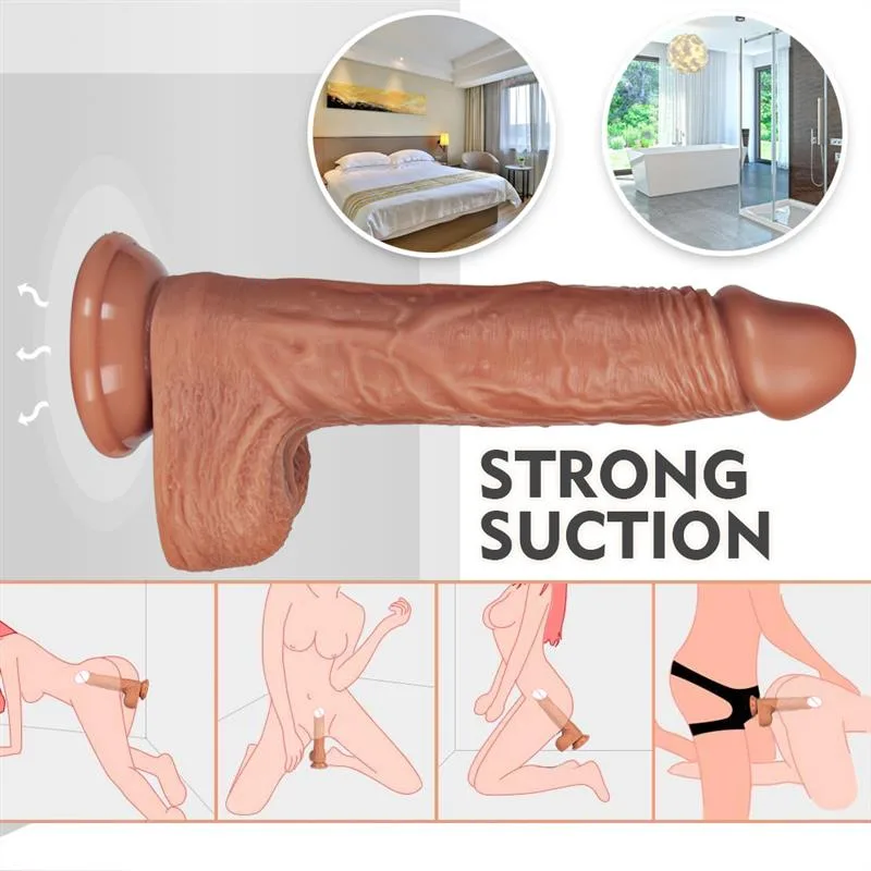 8.5 IN Heated Realistic Dildo with Thrusting Vibrating Rotating 4 8.5 IN Heated Realistic Dildo with Thrusting Vibrating Rotating 4
