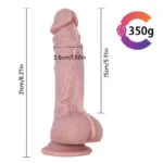 8 IN Soft Silicone Dildo Strap On Harness Set - Image 9