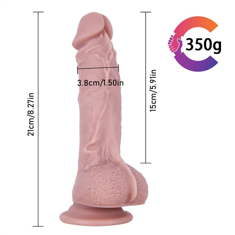 8 IN Soft Silicone Dildo Strap On Harness Set 2 8 IN Soft Silicone Dildo Strap On Harness Set 2