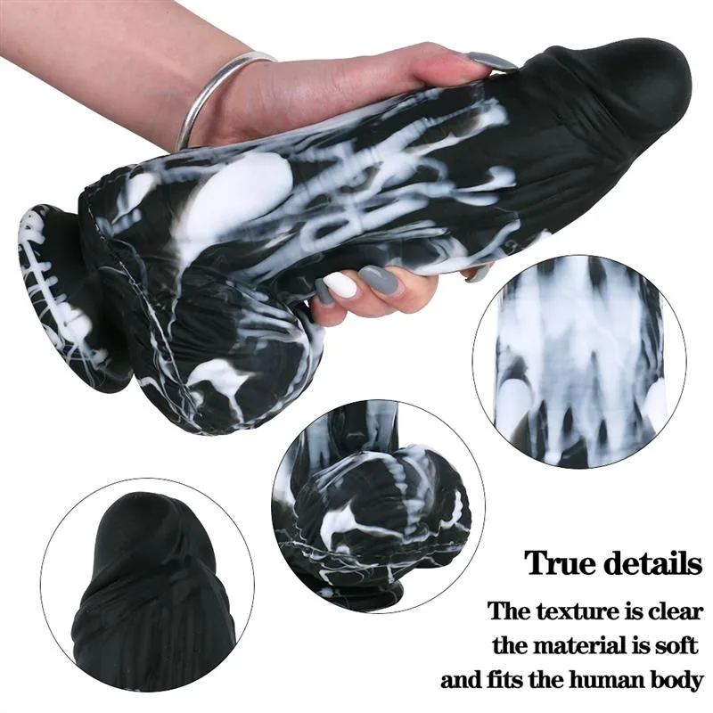 9.5 IN Big Fat Black Dildo Strap On Harness Kit 5 9.5 IN Big Fat Black Dildo Strap On Harness Kit 5