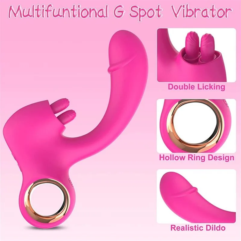 6f6635ed3097dc32 Dual Motors Swinging Tongue and Dildo Vibrator - Image 5