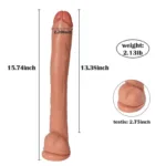 15.5 IN Big Long Flexible PVC Dildo - Image 3