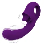 Rechargeable 2 In 1 Clit Licking G-Spot Vibrator - Image 4
