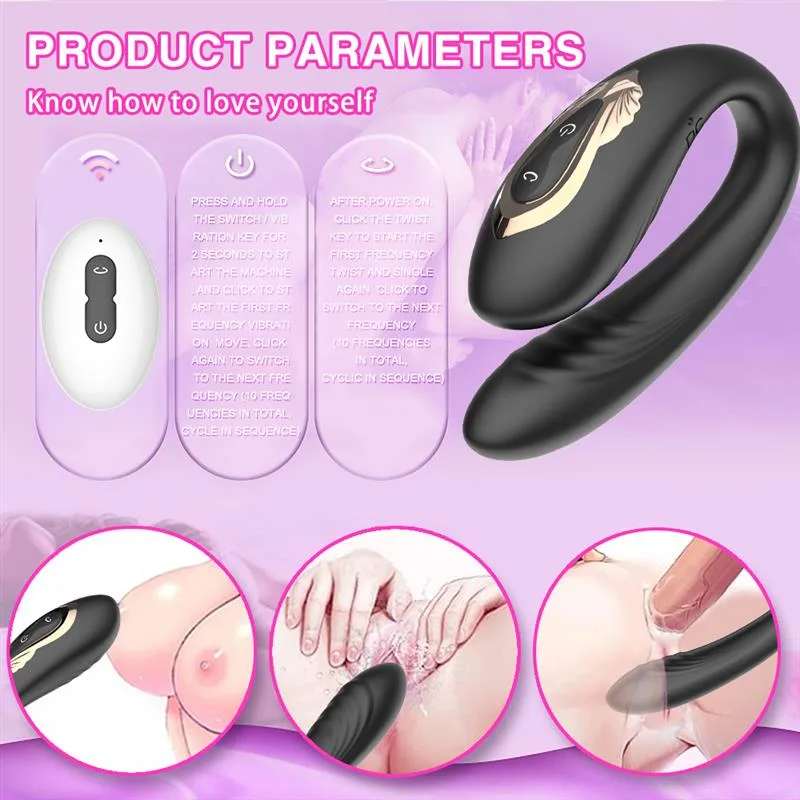 Remote Control Double Stimulation Couple Vibrator 8 Remote Control Double Stimulation Couple Vibrator 8