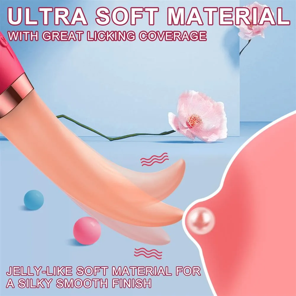 7572d73df271a79e Ultra-Soft Heated Women Clitoris G-Spot Tongue Licking Vibrator - Image 7