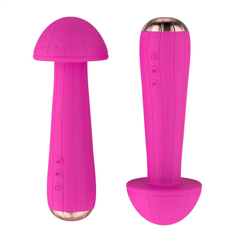 767221bf1511ed49 Flexible Mushroom Shaped Multi-speed Wand Vibrator - Image 4