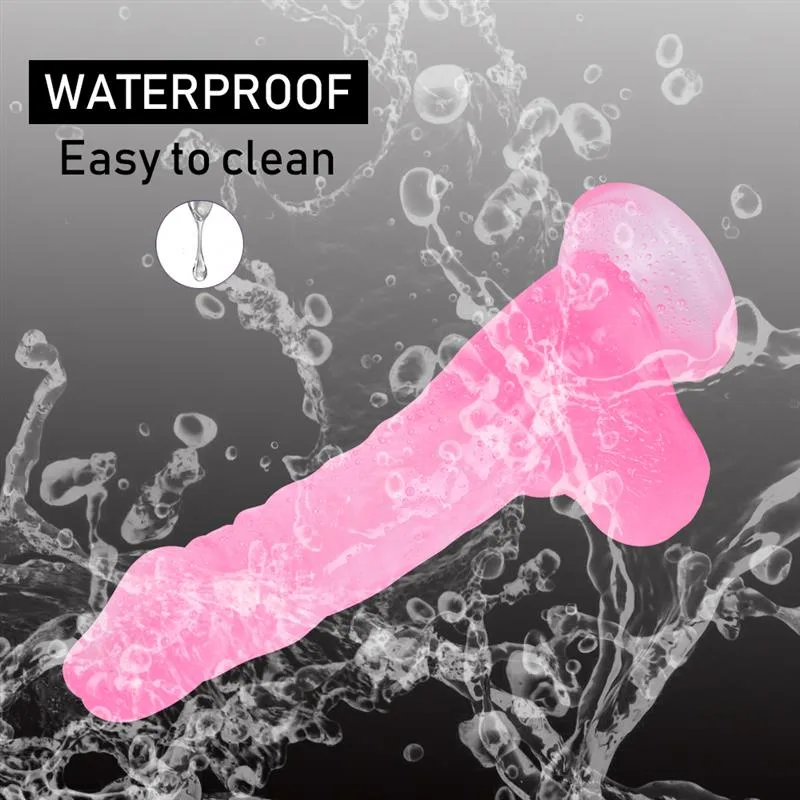 8 IN Thin Pink PVC Dildo Strap On Harness Set 11 8 IN Thin Pink PVC Dildo Strap On Harness Set 11