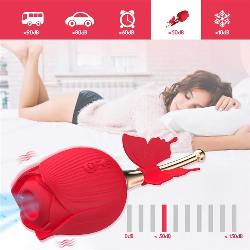 Rose Women Toy Clitoris Nipple Sucking Vibrator 2 Rose Women Toy Clitoris Nipple Sucking Vibrator 2