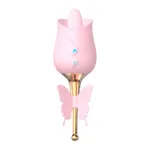 Rose Toy Clitoris Nipple Tongue Licking Vibrator