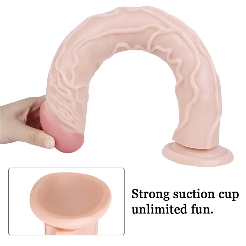 7c206e57bec36507 13 IN Long Realistic Textured PVC Dildo - Image 4