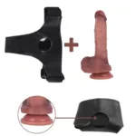 8 IN Real Skin Feel Strap On Dildo Kits - Image 8