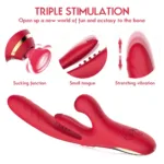 Triple Stimulation Women G-Spot Clit Sucking Vibrator - Image 6