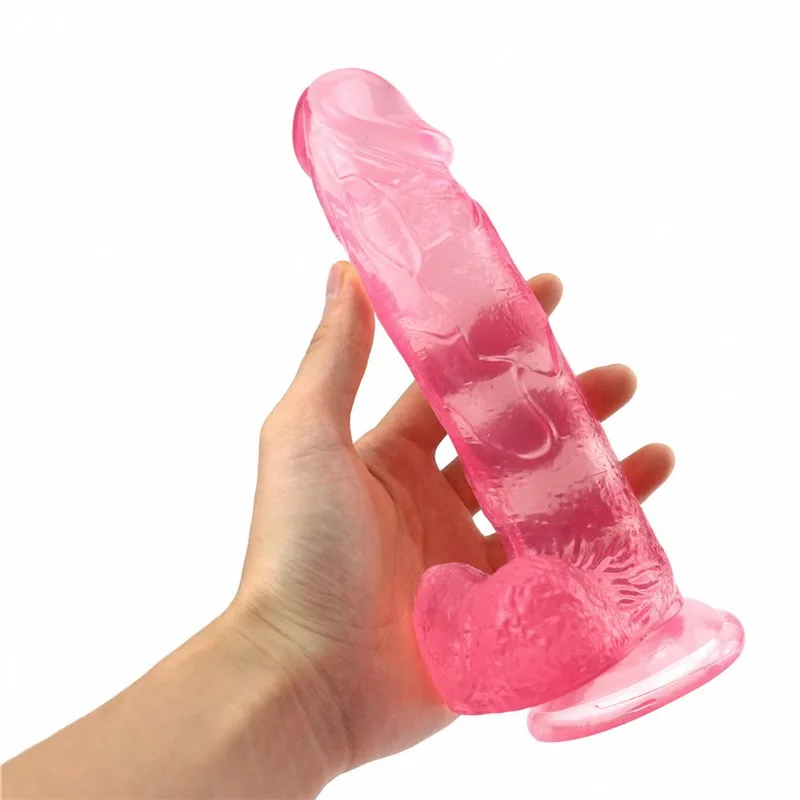 7dd2698b8fb20b6b 7.5 IN Pink Real Penis Shape PVC Dildo - Image 4