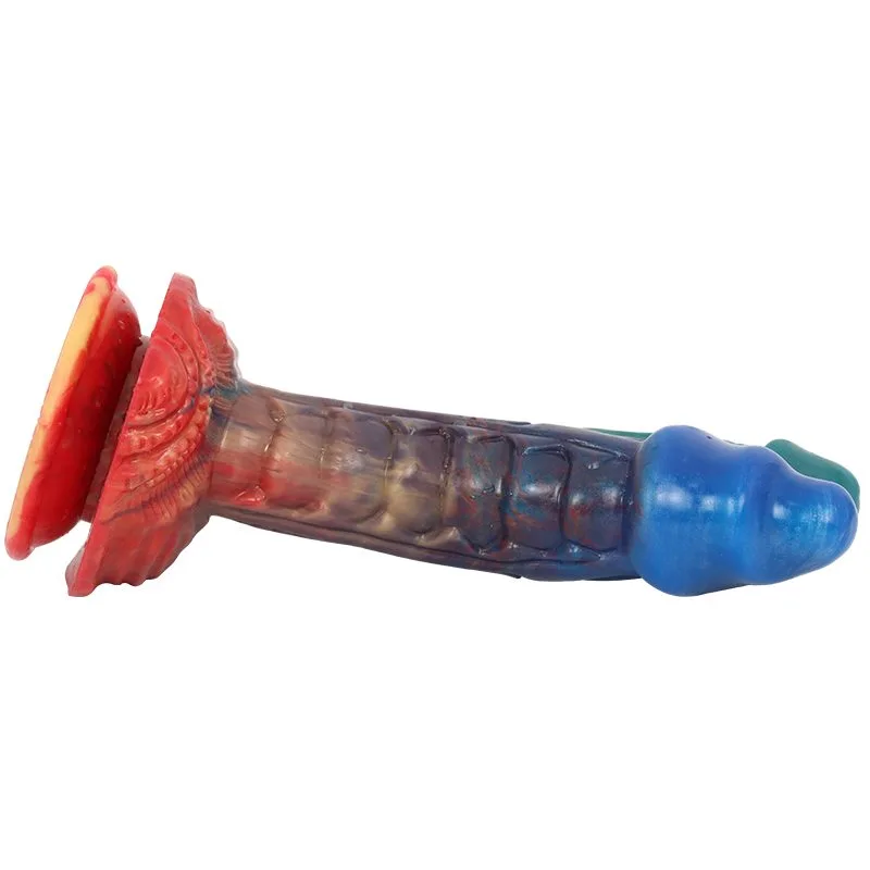 814057632a3ca421 9.5 IN Fantasy Silicone Double Headed Dragon Dildo - Image 3