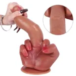 9 IN Realistic Silicone Finger Dildo Anal Plug - Image 6