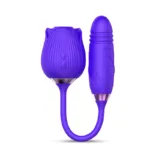2 IN 1 Women Rose Clit Sucking G-spot Vibrating Toy - Image 4
