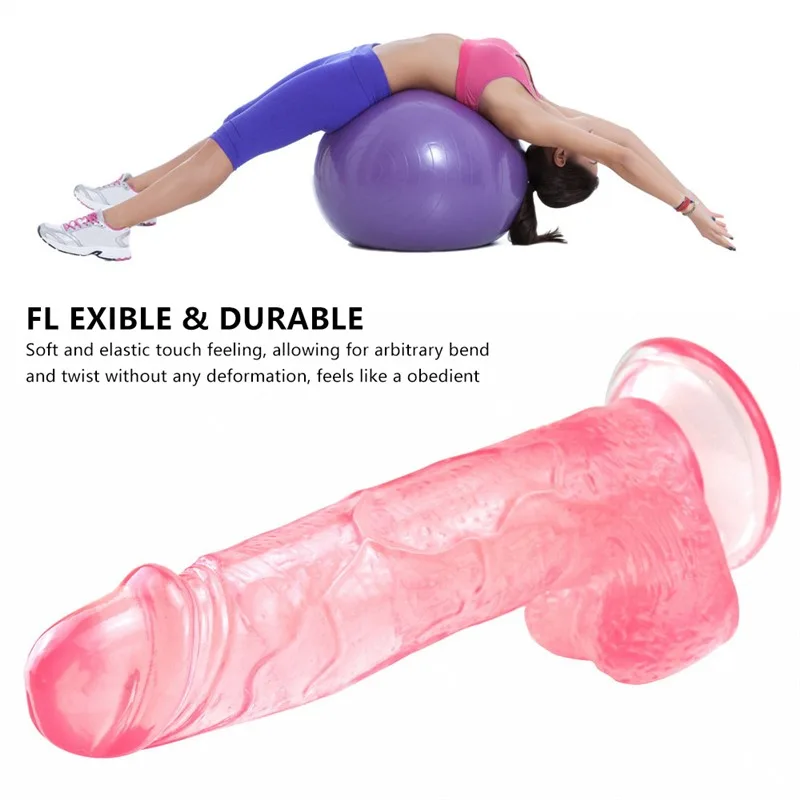 7.5 IN Pink Real Penis Shape PVC Dildo 6 7.5 IN Pink Real Penis Shape PVC Dildo 6