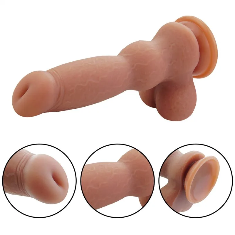 8 IN Unique Real Touch Silicone Knot Dildo 4 8 IN Unique Real Touch Silicone Knot Dildo 4