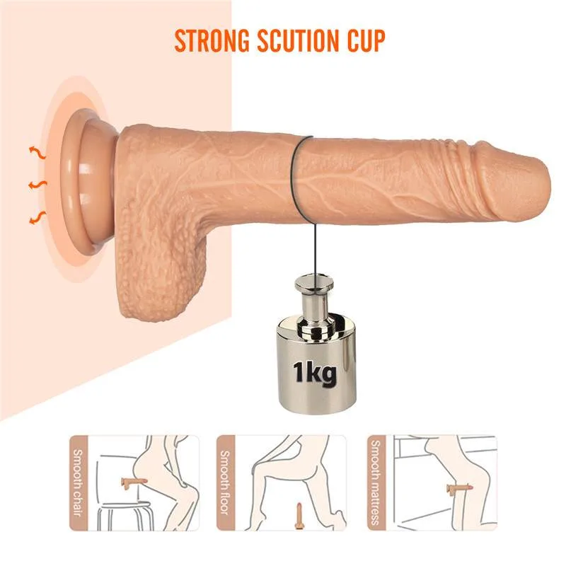 7.5/7.9/8.7 IN Remote Control Vibrating Thrusting Rotating Silicone Dildo 6 7.5/7.9/8.7 IN Remote Control Vibrating Thrusting Rotating Silicone Dildo 6