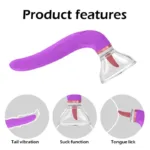 Tongue Licking Sucking and Vibrating Women Oral Sex Toy - Image 6