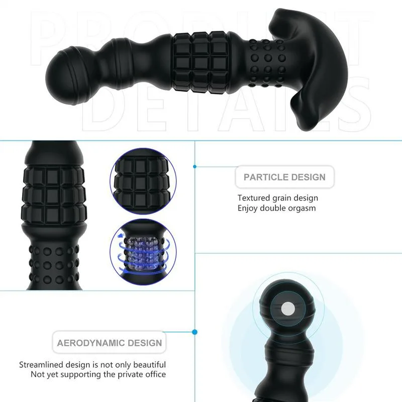 10 Vibration 3 Rotation Prostate Vibrator Electric Anal Plug 5 10 Vibration 3 Rotation Prostate Vibrator Electric Anal Plug 5