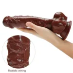 9.5 IN Big Realistic Looking PVC Dildo - Image 8